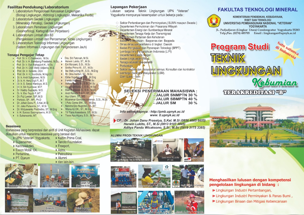 Brosur Program Studi Teknik Lingkungan
