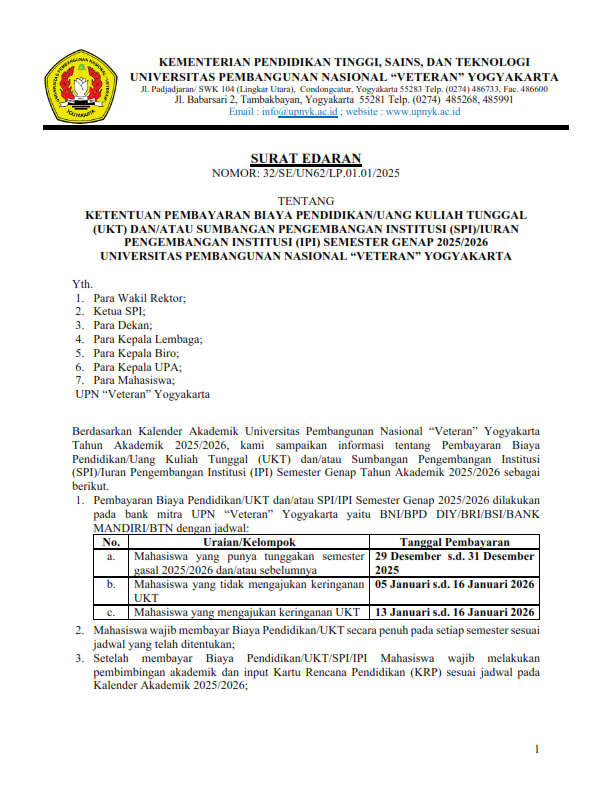 Program Studi Teknik Lingkungan
