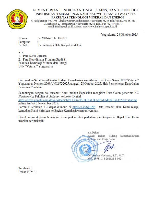 Program Studi Teknik Lingkungan